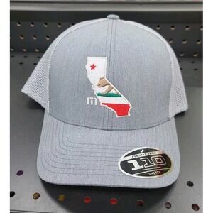 Travis Mathew Stater 3.0 California Bear Snapback Hat Gray Flexfit Tech 110 Golf